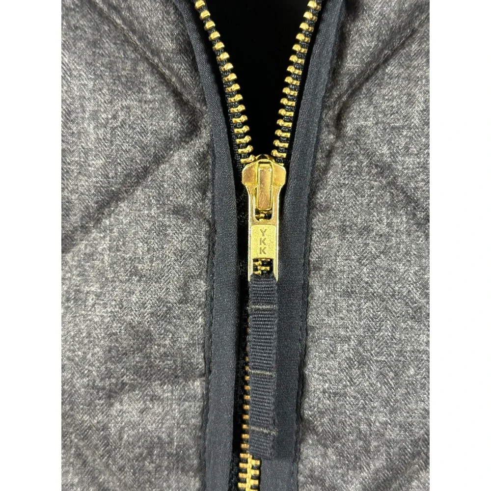 J. Crew Women's Down filled Grey‎ Quilted Puffer Vest Size XS